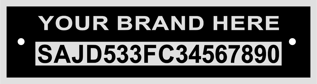 Your Brand Here VIN Plate