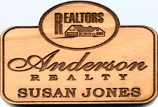 Custom Wood Nametag