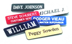 Engraved Plastic Name Tags