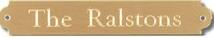 Engraved Ornamental brass plate