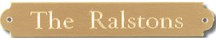 Engraved Ornamental brass plate