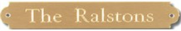 Engraved Ornamental Brass Plate