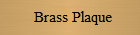Engraved Brass Plaque with Blackenned Text